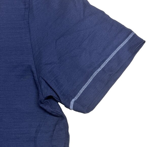 Tommy Bahama Men’s Small Island Navy Wave Tropic V-Neck T-Shirt Pima Cotton - Picture 4 of 10